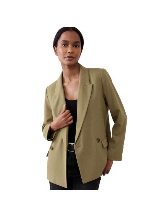 Banana Republic Jackets & Blazers - NWT Banana Republic Khaki Green Relaxed Fit Double Breasted Boyfriend Blazer 8